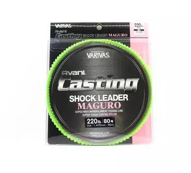 Varivas Нейлоновый литейный шок-лидер Maguro 30 м 220 фунтов (8858) чистый