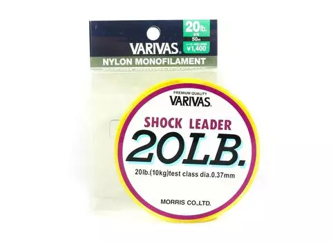 Varivas Нейлоновый шок-лидер 50 м 20 фунтов (3720) чистый