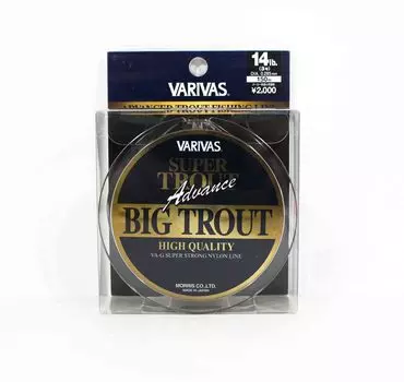 Varivas Nylon Super Trout Advance Большая форелевая леска 150 м 14 фунтов (5467) чистый