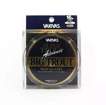 Varivas Nylon Super Trout Advance Большая форелевая леска 150 м 16 фунтов (5474) чистый