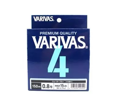 Varivas P.E Line Varivas 4 X4 Синий 150м P.E 0.8 Макс 15lb (0540) синий