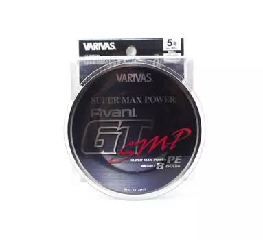Varivas PE Line Avani GT SMP X8 600 м PE 5 80 фунтов (5675) серый