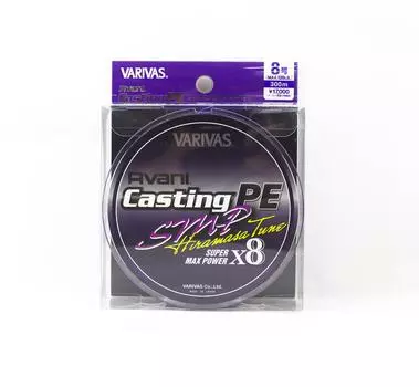 Varivas PE Line Avani SMP Hiramasa Tune Casting 300 м PE 8 120 фунтов (7280) фиолетовый
