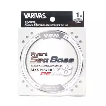 Varivas PE Line Seabass Max Power X8 Silver 150 м PE 1,0 20,2 фунта (5752)