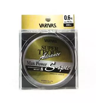 Varivas PE Line Super Trout Advance Max Power X8 200 м PE 0,6 14,5 фунтов 7527