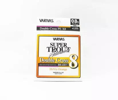 Varivas PE Line Trout Advance Double X PE X8 Оранжевый 100 м 0,8 11,4 фунта (0885) оранжевый