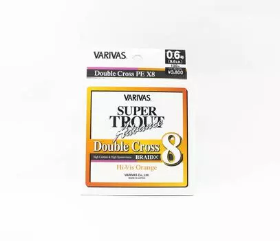 Varivas PE Line Trout Advance Double X PE X8 Оранжевый 100 м 0,6 9,6 фунта (0878) оранжевый