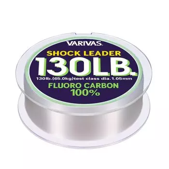 VARIVAS Shock Leader Флюорокарбон 30м 40 130 фунтов Натуральный №