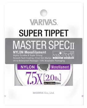 VARIVAS Super Tippet Master Spec II Nylon 50m Natural 7.5X 2.0LB