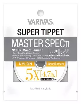 VARIVAS Super Tippet Master Spec II Nylon 5X 50m Natural 4.7LB