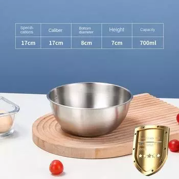 Варочная емкость из нержавеющей стали 304 с утолщенной шкалой, для смешивания и приготовления лапши, для запекания яиц и салата, большой вместимости