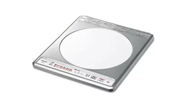 Варочный нагреватель Panasonic IH 100 В, верхняя часть из нержавеющей стали, 1 конфорка, ширина встроенной плиты KZ-11C 31,8 см [Преемник KZ-11BP] белый