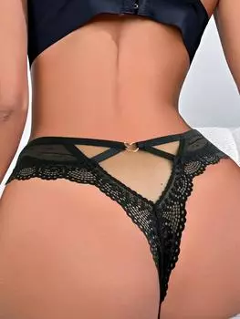 Varsbaby Ladies Lace нижнее белье удобные стринги черные S чёрный