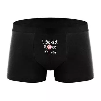 Varsbaby Men s Print Fun Pattern Panty Thin Trendy Panty Daily Underwear S чёрный