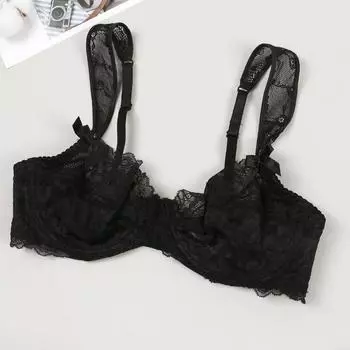 Varsbaby Women s Lace Sexy Underwear with Steel Ring Wide Shoulder Strap Underwear Breathable Underwear