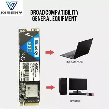 Vaseky M.2-NVME PCIE Gen3 SSD Жесткий диск Внутренний твердотельный накопитель для ноутбука 128G
