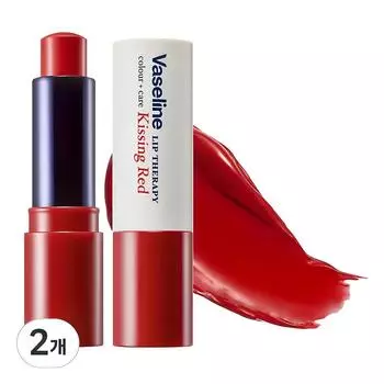 Vaseline Бальзам для губ Lip Therapy Color Care, 01 Kissing Red, 4,2 г, 2 шт.