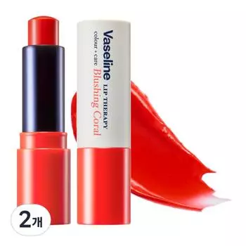 Vaseline Бальзам для губ Lip Therapy Color Care, 02 Blushing Coral, 4,2 г, 2 шт.