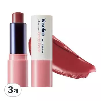 Vaseline Бальзам для губ Lip Therapy Color Care, 04 Pretty Peach, 4,2 г, 3 шт.