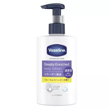 Vaseline Deeply Enriched Body Lotion Liquid Flower Lavender Scent High-Uvlaging Body Milk 300ml (х 1)