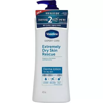 Vaseline Derma Lotion Extremely Dry Skin Rescue, 400ml, 1 unit