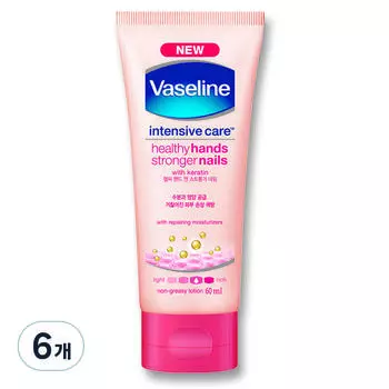 Vaseline Intensive Care Healthy Hand & Stronger Nail Lotion, 60ml, 6 pcs.