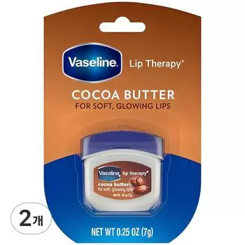 Vaseline Lip Therapy, Масло какао, 7 г, 2 шт.