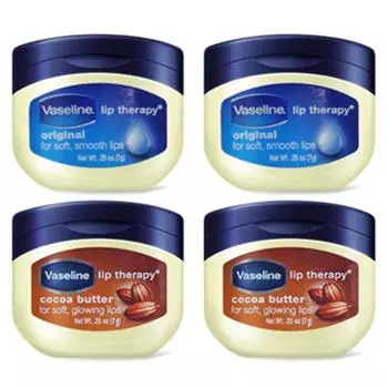 Vaseline Lip Therapy Original Cocoa Bundle 2 шт. x 2 вида набор 7 г, оригинальный, какао-масло, 1 набор
