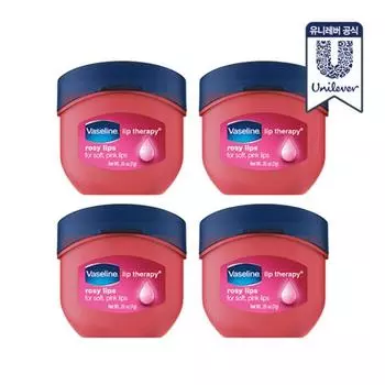 Vaseline Lip Therapy Original Lip Balm 7 г, розовые губы, 4 упаковки