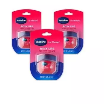 Vaseline Lip Therapy Original Lip Balm 7 г, розовые губы, 3 упаковки