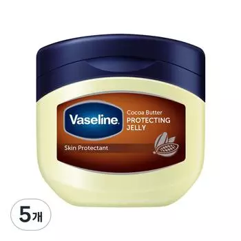 Vaseline Protecting Jelly Body Butter Cocoa Butter Flavor, 100ml, 5 pieces
