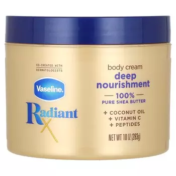 Vaseline, RadiantX, глубоко питательный крем для тела, 10 унций (283 г)