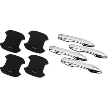 ВАШ: Corolla Cross эксклюзивная отделка дверной ручки [Тип покрытия] [4 шт] защитная накладка на дверь [BCC] комплект с покрытием из карбона Принимает аксессуары для дверной ручки ABS