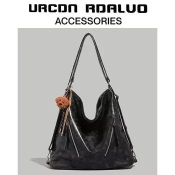 Ваша повседневная многофункциональная сумка-тоут для женщин 2025 новая модная модная высококачественная большая вместимость рюкзак для поездок на работу Black