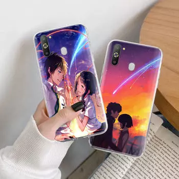 Ваше имя TPU чехол для iPhone XR 7 8 14 15 11 12 13 X XS Pro Max Xiaomi Redmi 13C Note 9 Samsung A22 S23 S24 Ultra Plus VIVO iPhone 8 Plus аэро