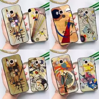 Василий Кандинский абстрактный чехол для Samsung Galaxy J4 J6 Plus 2018 J8 A6 A7 A8 A9 J1 A3 A5 2016 J3 J5 J7 2017 чехол A9 2018