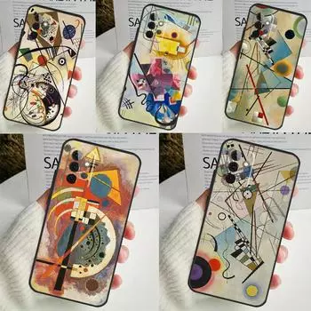 Василий Кандинский абстрактный чехол для Samsung Galaxy A55 A35 A25 A15 A51 A71 A12 A32 A52 A13 A33 A53 A14 A34 A54 Coque Samsung A32 4G