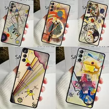 Василий Кандинский абстрактный чехол для Samsung Galaxy S24 S23 S22 Ultra Note 10 Plus Note 20 S9 S10 S20 S21 FE задняя крышка Galaxy S24 Plus