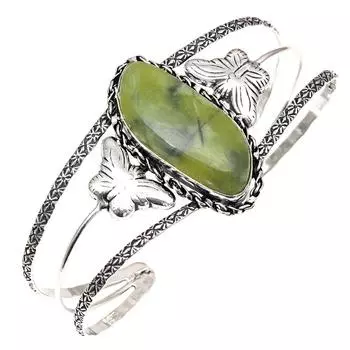 Vassolite Gemstone Handmade Jewelry Cuff Bracelets 7 Adjustable