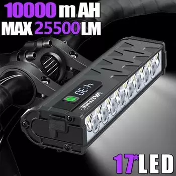 VASTFIRE Велосипедный фонарь передний 25500 люмен водонепроницаемый фонарик велосипедный фонарь 10000 мАч USB зарядка MTB шоссейный велосипедный фонарь аксессуары