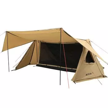 VASTLAND TC Pup Tent Solo 1 Person Military Mask 6WAY Style Peg Pole Storage Bag в комплекте Tan