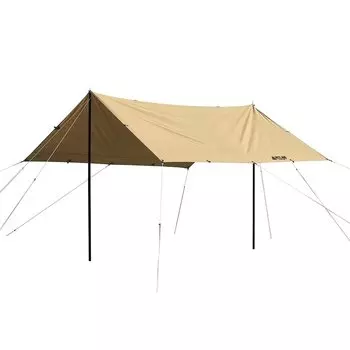 VASTLAND TC Rectatarp Square Type M Size 360 см x 360 см. Коричневый поликоттон. Огнестойкий материал. Водоотталкивающий колышек. Гибкая веревка. Сумка для хранения в комплекте.