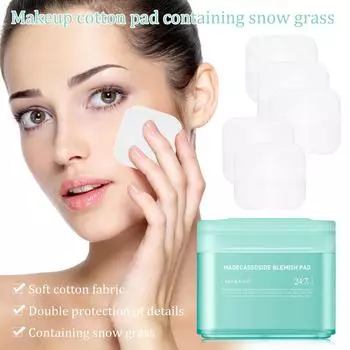 Ватные диски для лица Asiatica, тонизирующие диски с азиатикой для улучшения неровного тона кожи, веганские диски для лица 15 мл синий