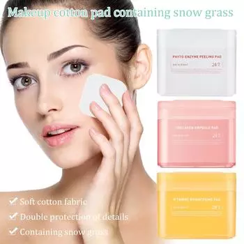 Ватные диски для лица Тонизирующие диски для улучшения неровного тона кожи Диски для лица 30 мл One Size розовый