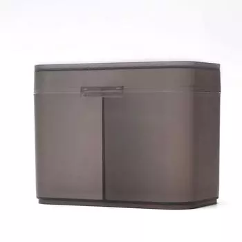 Ватные диски Салфетки для ногтей Кисти для макияжа Органайзер Коробка для хранения с двумя отделениями чистый