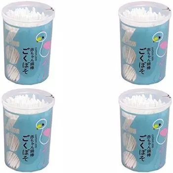 Ватные палочки Cotton ZOO детские Gokuboso 200 шт. [Оптовая закупка] [x4 шт.]