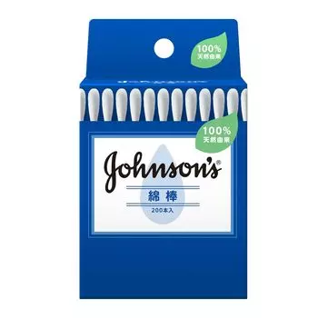 Ватные палочки Johnson Baby Johnson 200 шт. Натурального происхождения [Обновление]