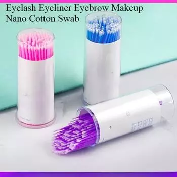 Ватные палочки, микро-кисточки для аппликаторов, одноразовые микро-ватные палочки, микро-мини-кисточки-аппликаторы для наращивания ресниц, средство для снятия макияжа, Pack of 1 красный