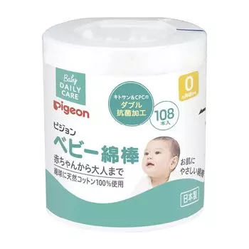 Ватные палочки Pigeon baby 108 шт.