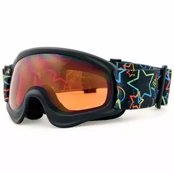 VAXPOT Goggles Snowboard Ski Kids Junior Lens UV Protection Spherical Lens All BLK [Double Anti-Fog Weather] VA-3612